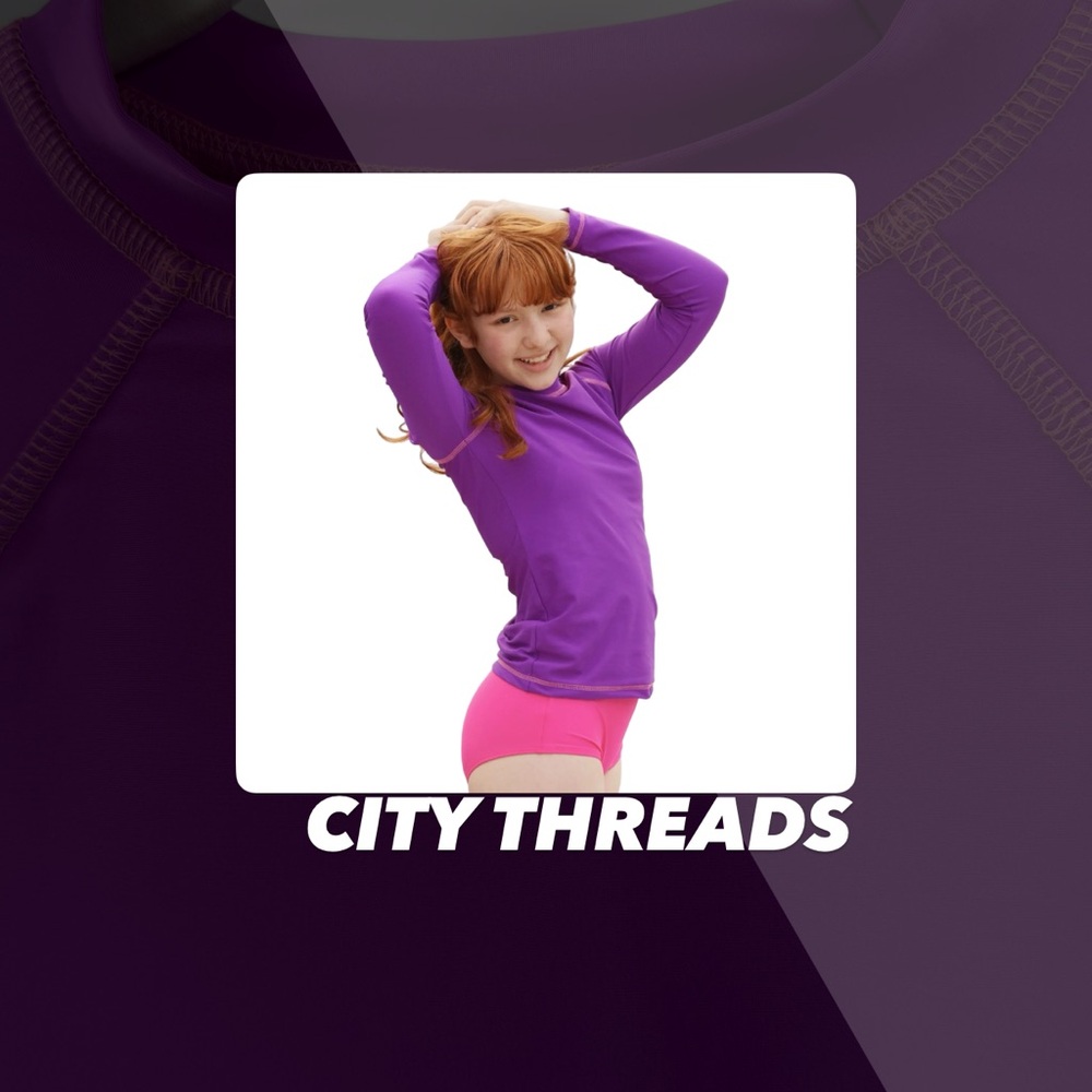 EUC City Threads Deep Purple Rashguard